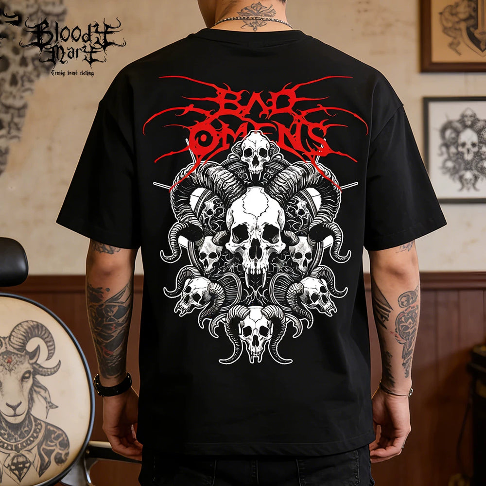 American street Chicano floral font short sleeved loose cotton heavyweight niche hip-hop tattoo artist trendy T-shirt