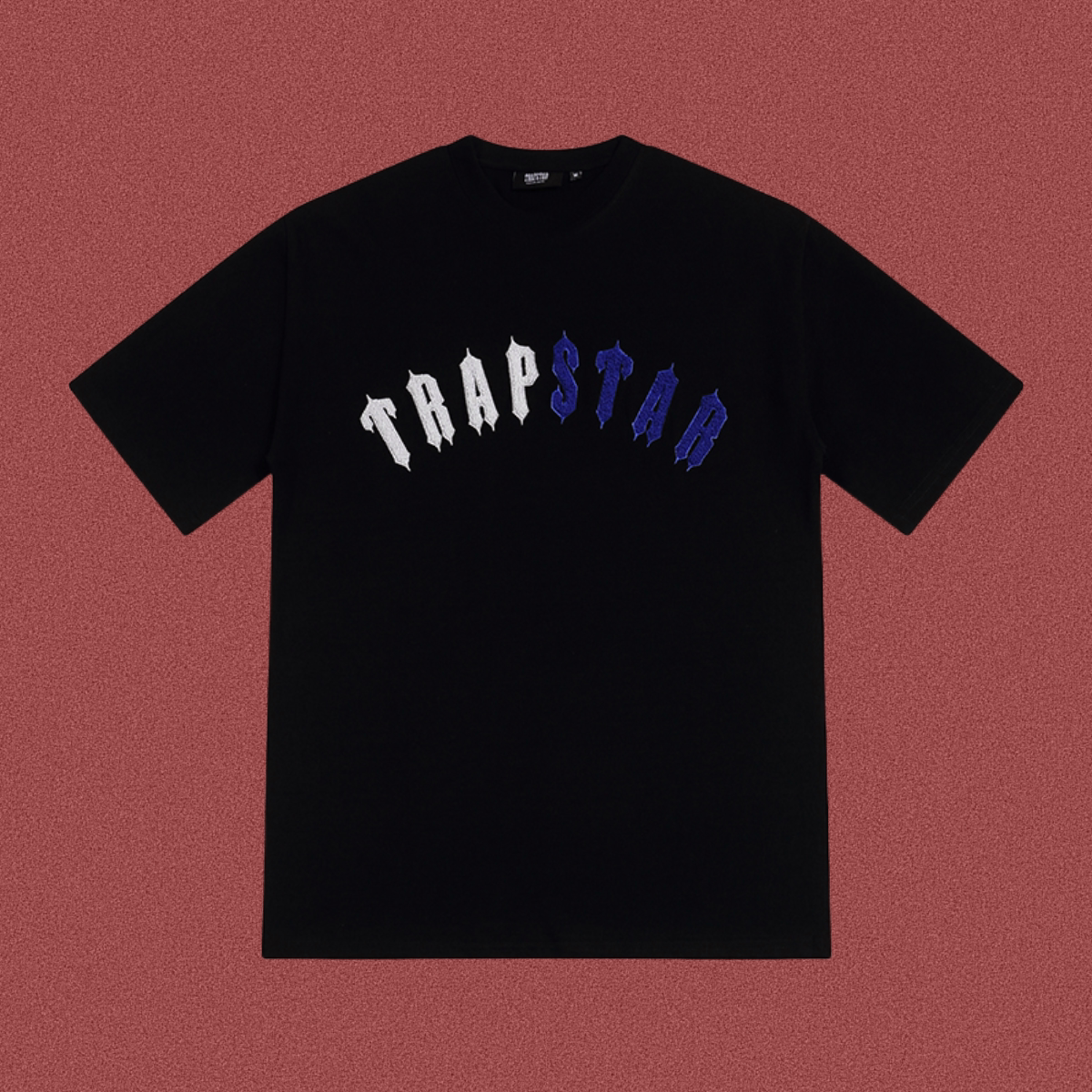 Trapstar Gradient Arch Logo Tee - Black/Blue