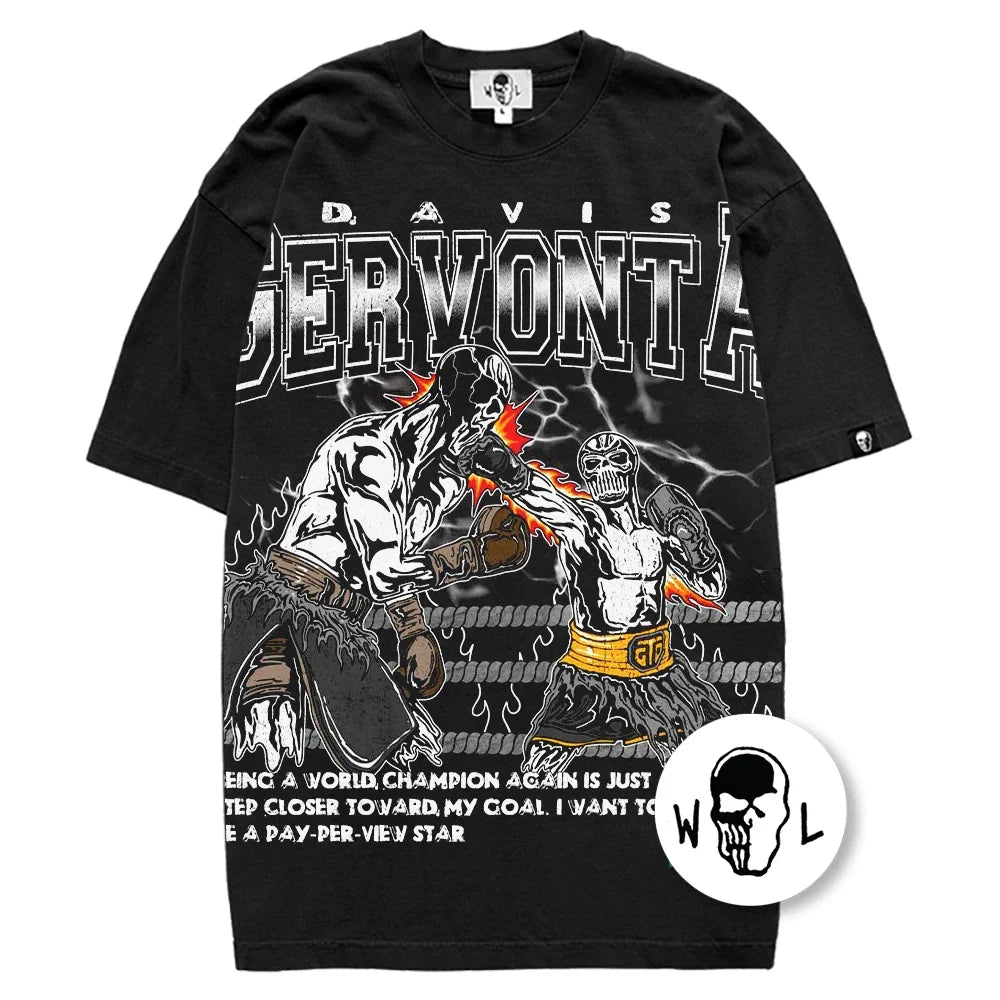 Warren Lotas Gervonta Davis Boxing Match T-Shirt - Black