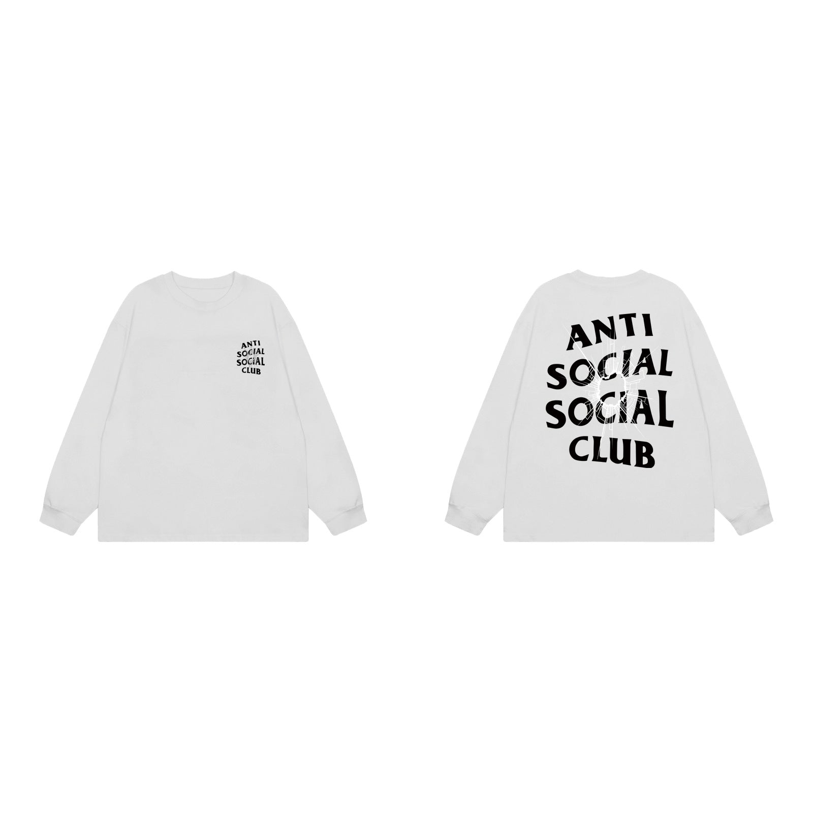 Anti Social Social Club Classic Long Sleeve T-Shirt - White/Black