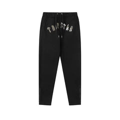 Trapstar Style Autumn/Winter Camo-Mix Hip-Print Sweatpants - Black