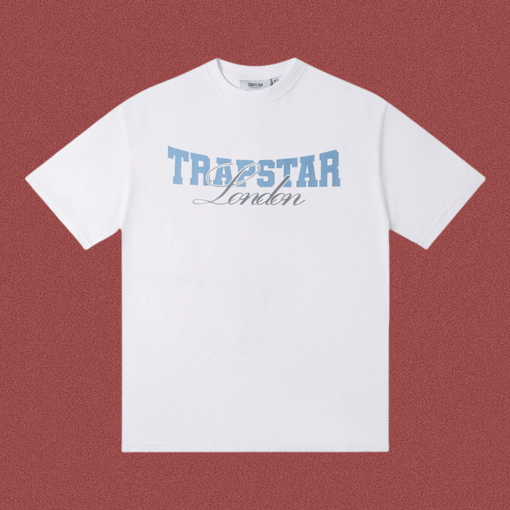 Trapstar London Collegiate Arch Graphic Tee - White/Blue