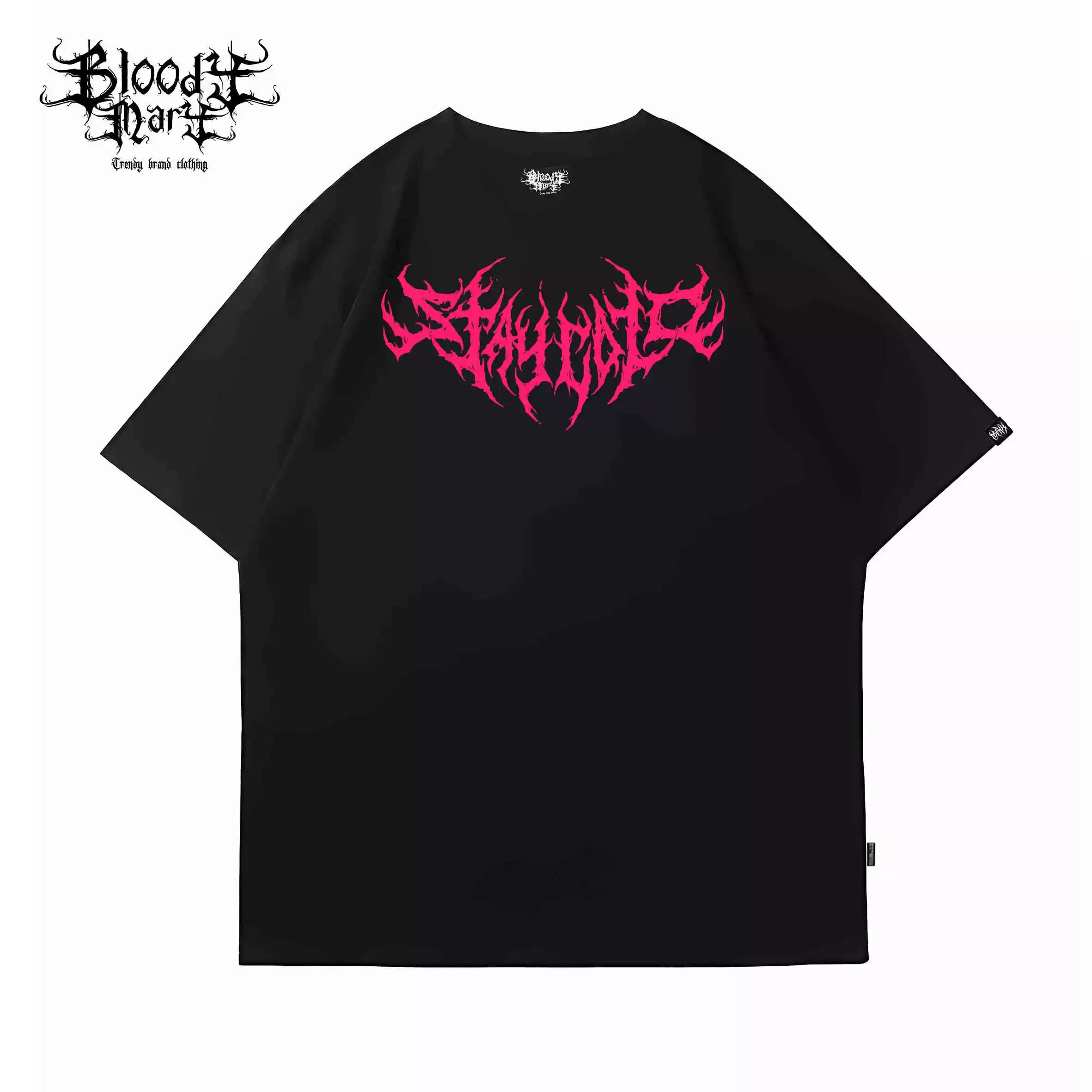 Street American Trendy Brand Rock Trendy Brand European and American Dead Core Band Gothic Dark Short sleeved T-shirt Niche Punk Metal