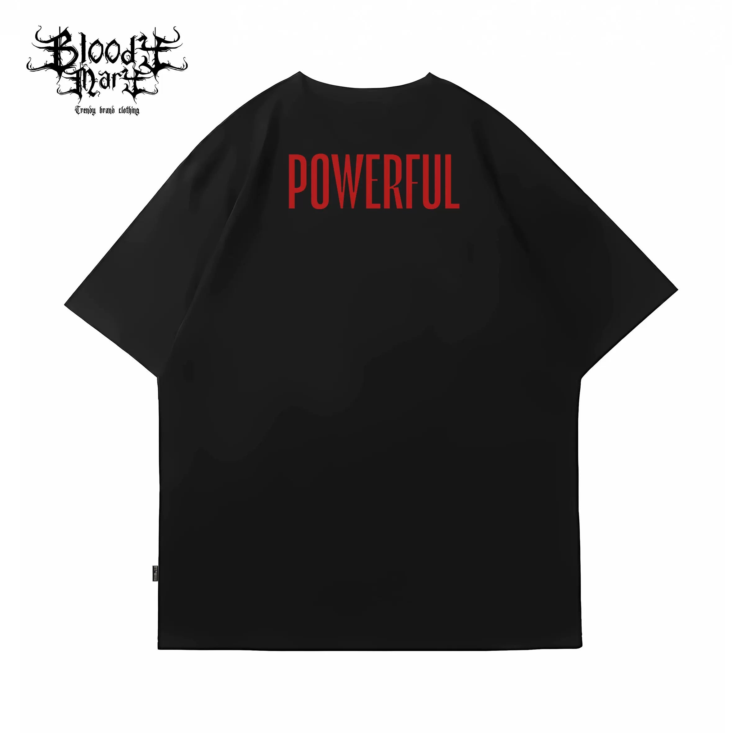 American retro trend street heavyweight little angel pure cotton round neck shoulder down couple short sleeved T-shirt
