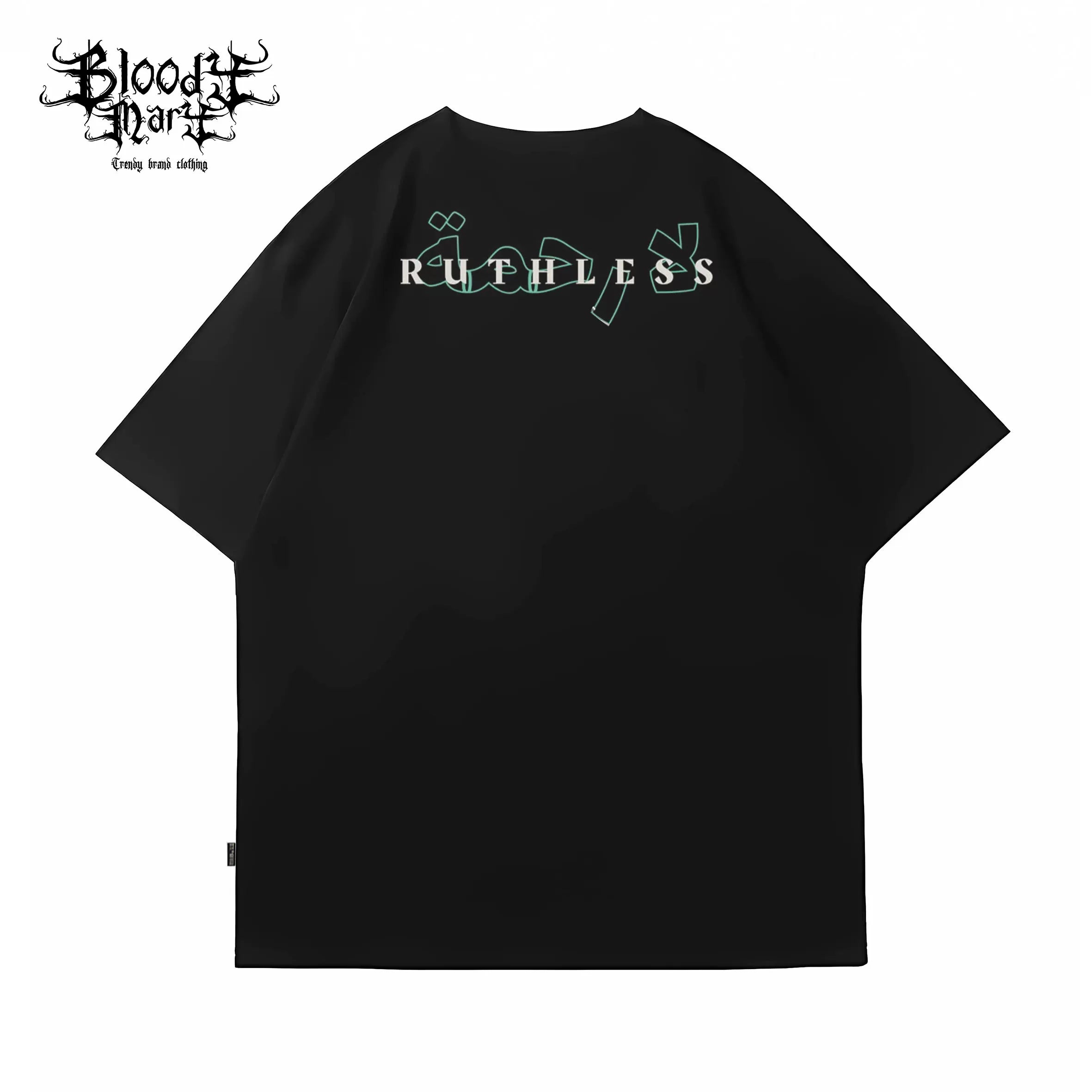 American street skull short sleeved T-shirt loose pure cotton design unisex trendy brand top