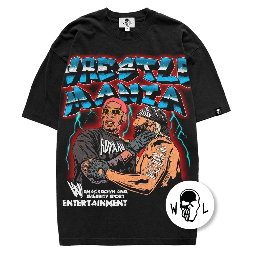 Warren Lotas WrestleMania Wrestling T-Shirt - Black