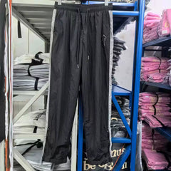 Trapstar Side Stripe Technical Track Pants - Black/Grey