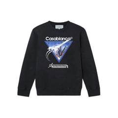 Casablanca Aviator Jet Triangle Sweatshirt - Black