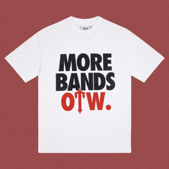 Trapstar "More Bands OTW." Graphic Tee - White