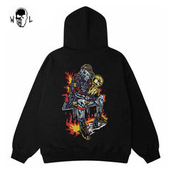 Warren Lotas Championship Trophy Skull Hoodie - Black