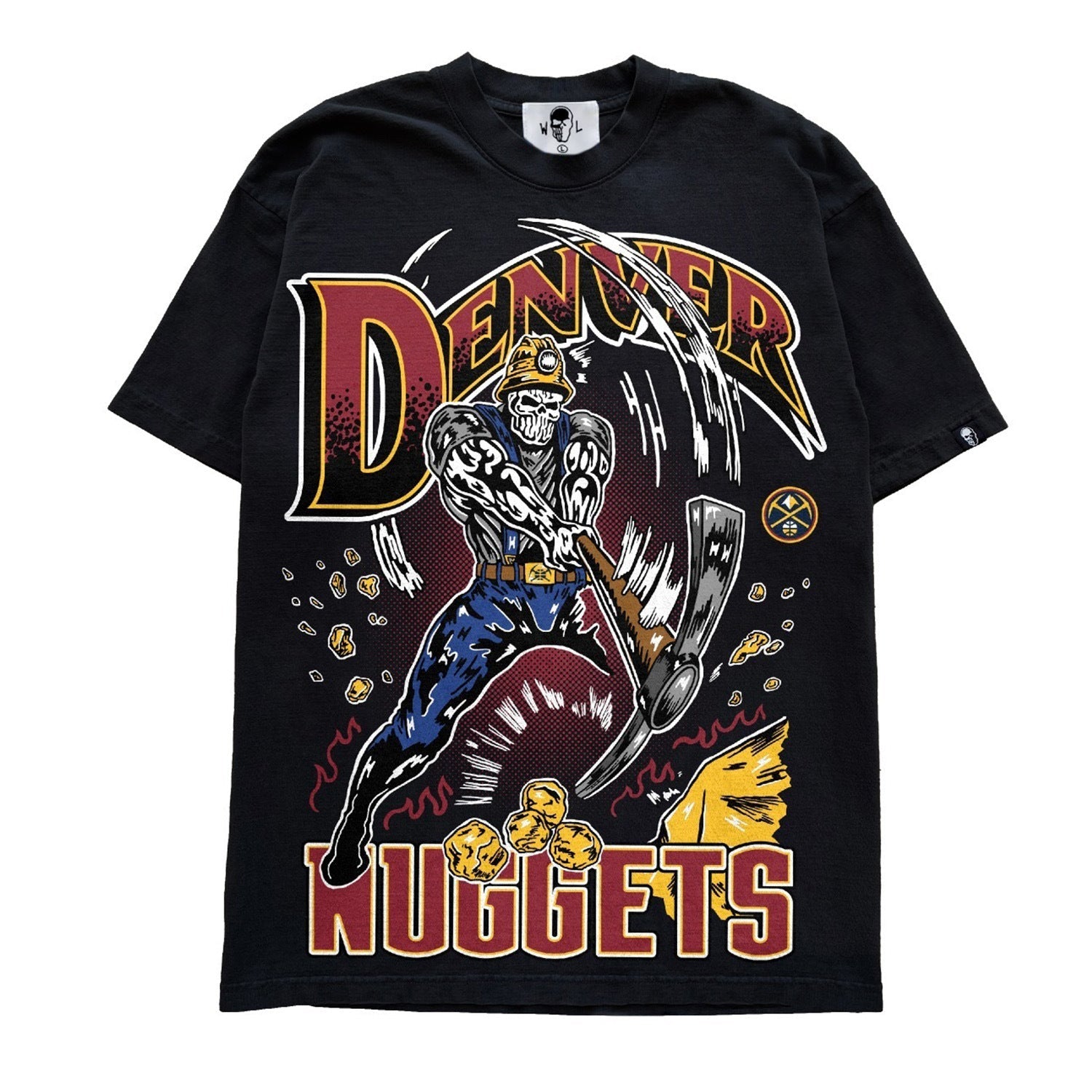 Warren Lotas Denver Nuggets Miner T-Shirt - Black