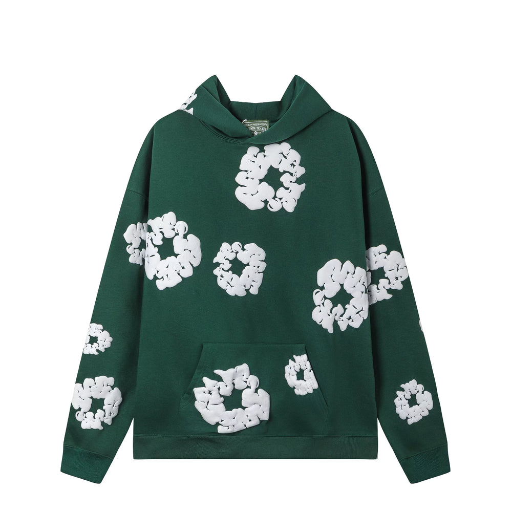 Denim Tears Cotton Wreath Hoodie - Forest Green
