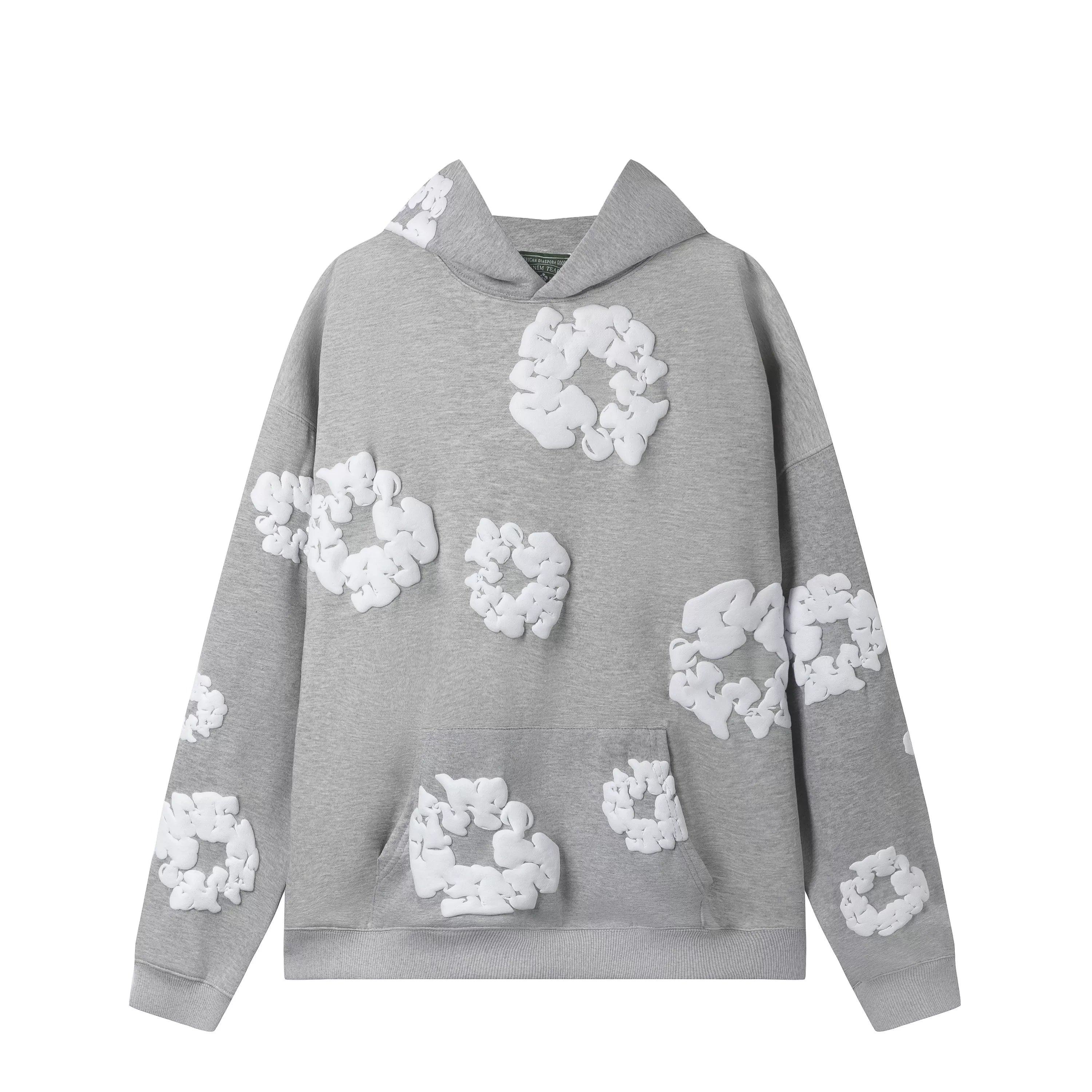 Denim Tears Cotton Wreath Hoodie - Grey