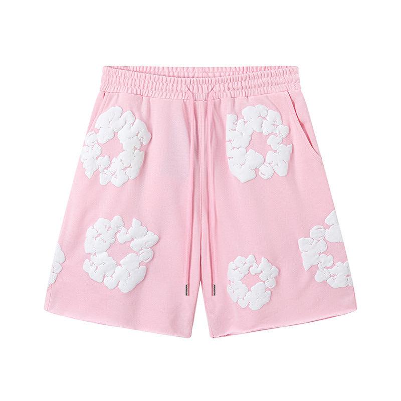 Denim Tears Cotton Wreath Shorts - Pink