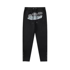 Trapstar Style Autumn/Winter Blue & Black Shooters Sweatpants - Black