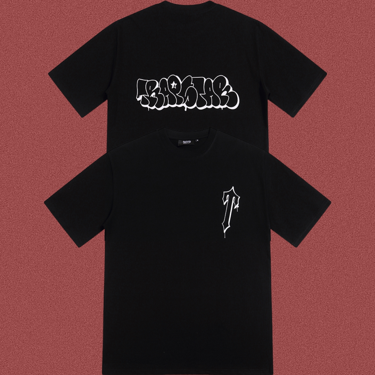 Trapstar Bubble Graffiti Logo Tee - Black
