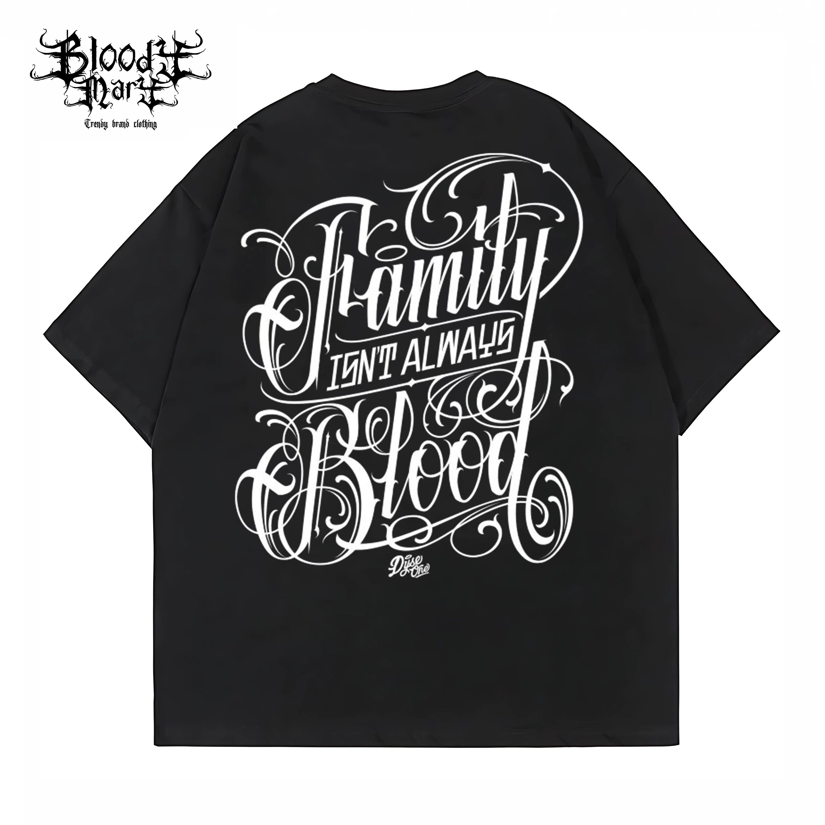 American street flower font short sleeved loose cotton heavyweight niche hip-hop tattoo artist trendy T-shirt family oriented