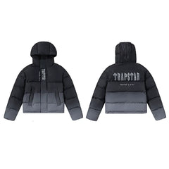 Trapstar Ombre Fade Puffer Jacket - Black/Grey