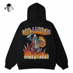 Warren Lotas Los Angeles Three-Peat Hoodie - Black