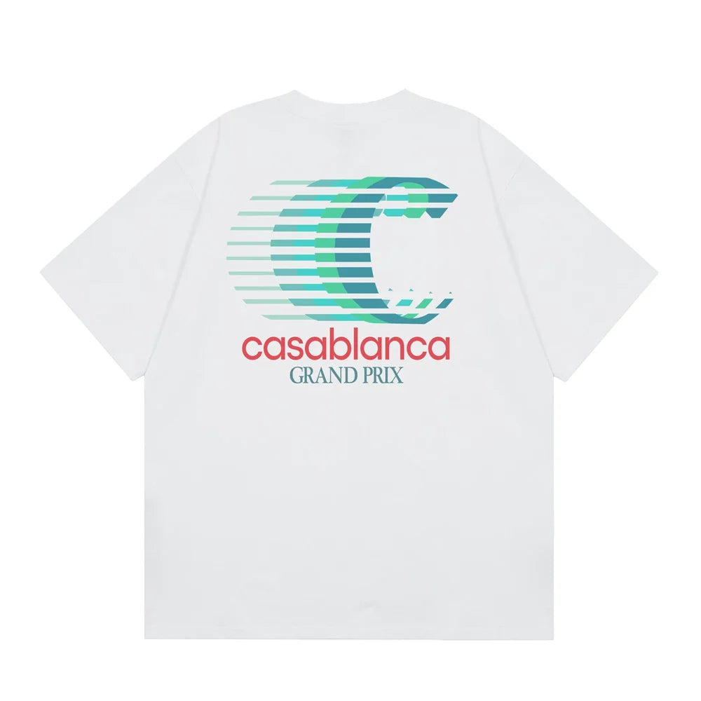 Casablanca Grand Prix Speed Logo T-Shirt - White