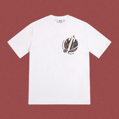 Trapstar Orbital Crest Small Logo Tee - White