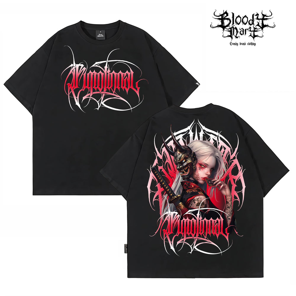 Original fashion brand American small crowd heavy hip-hop fancy characters China-Chic Prajna geisha tattoo artist brand men's and women's T-shirts
