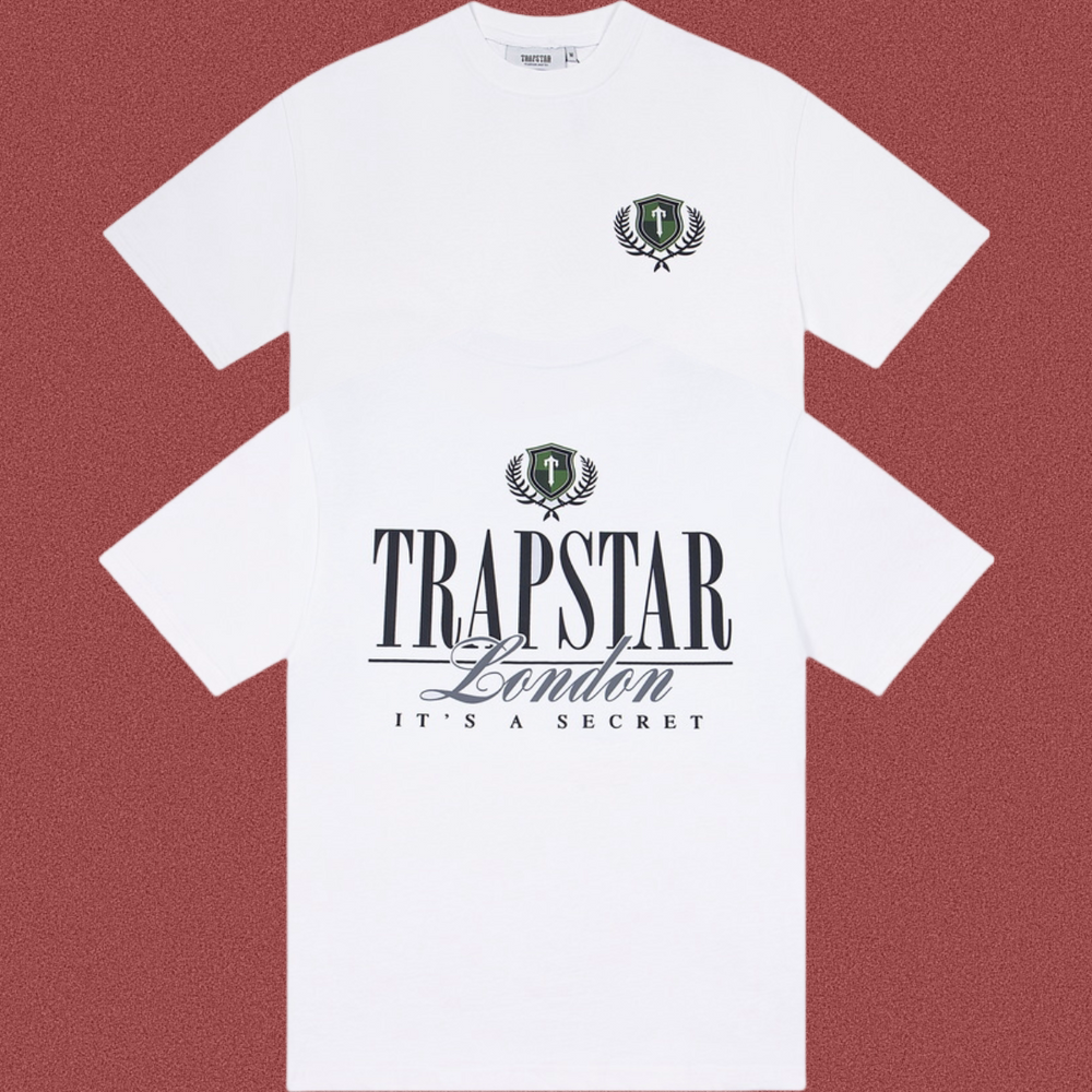 Trapstar Crest & London Script Graphic Tee - White