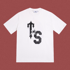 Trapstar Large "TS" Varsity Monogram Tee - White