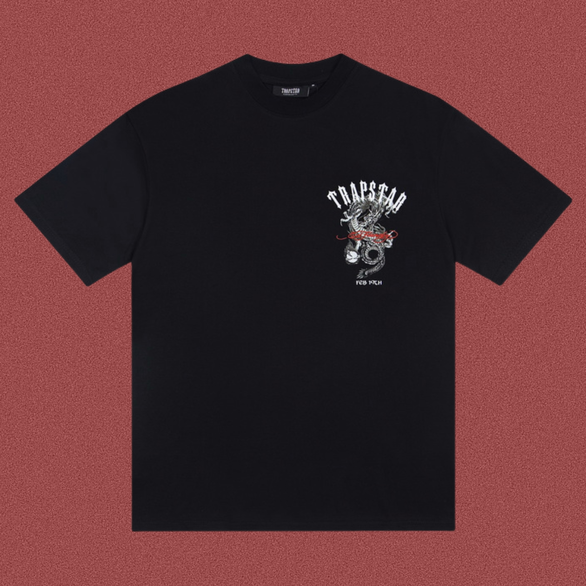 Trapstar Small Dragon & Arch Logo Graphic Tee - Black