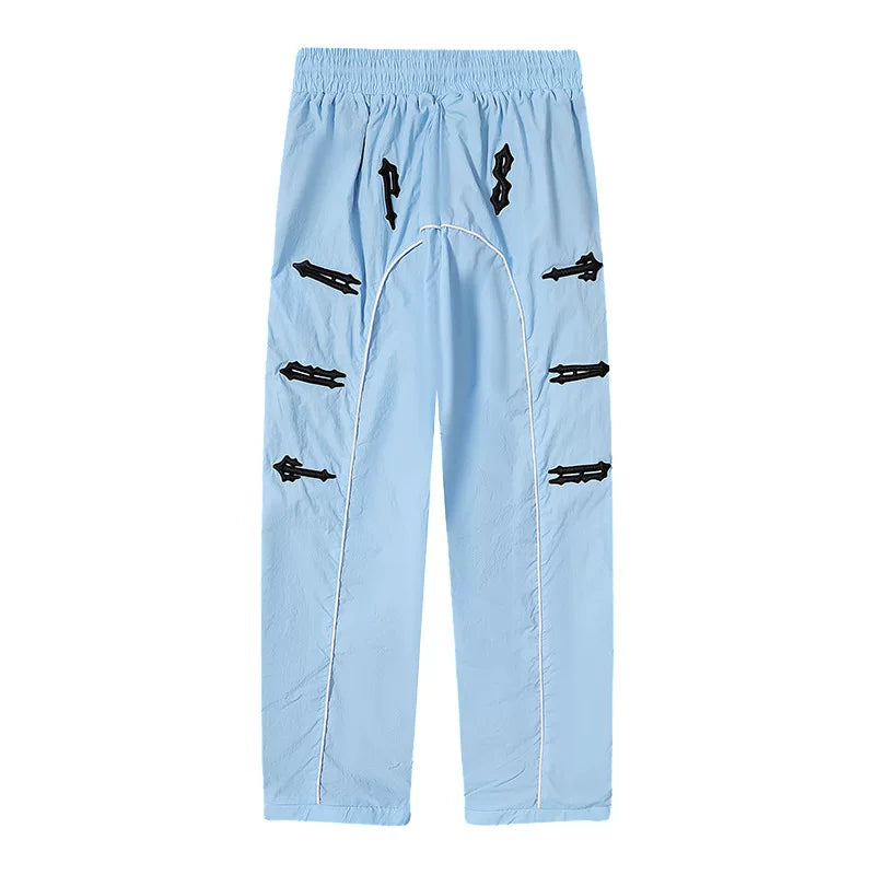 Trapstar Piping Track Pants - Sky Blue/Black