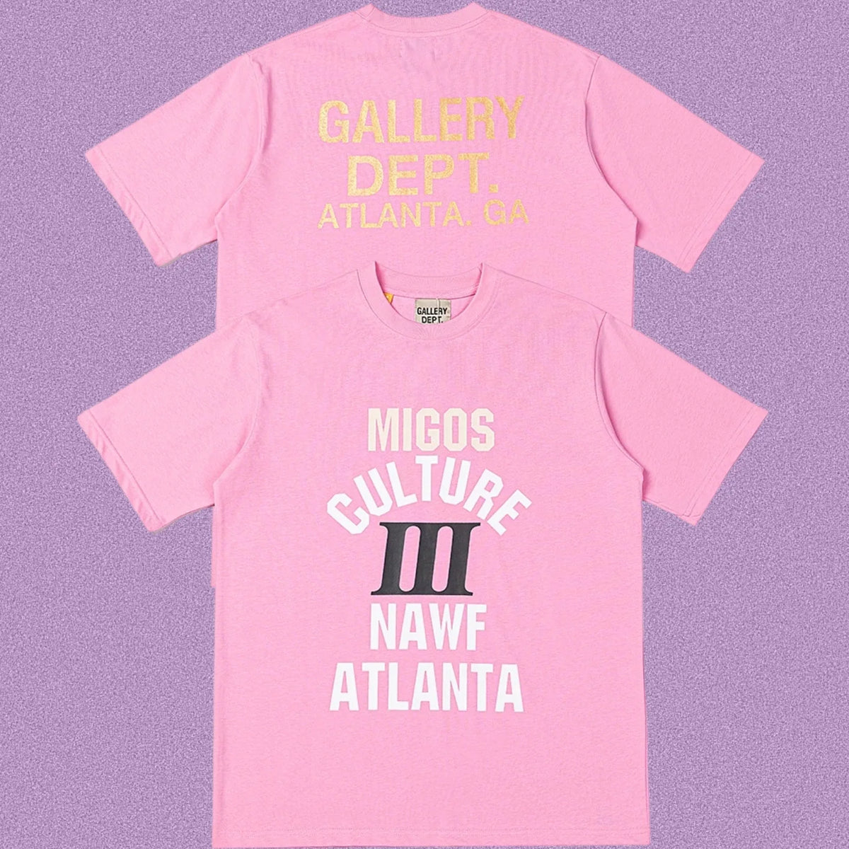 Gallery Dept. x Migos Culture III Short Sleeve T-Shirt - Pink
