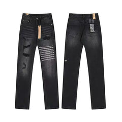 Ksubi Matrix Text Block Denim - Washed Black