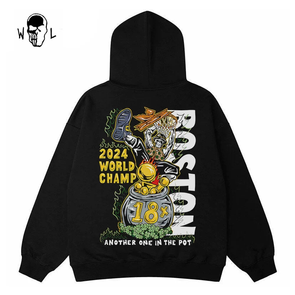 Warren Lotas Boston 2024 World Champs Hoodie - Black