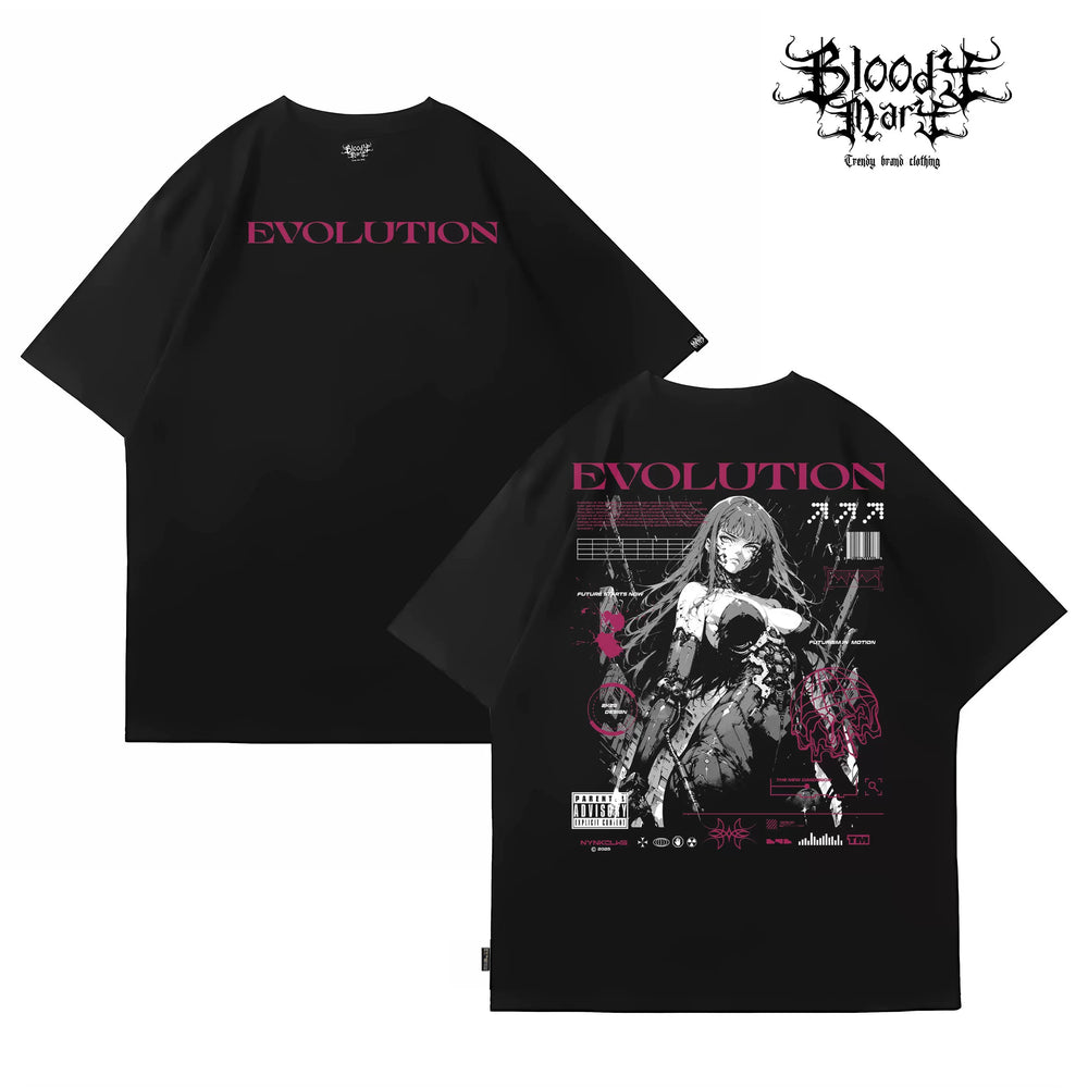 Original Trendy Brand American Street Flower Font Short Sleeve Men's and Women's Loose Cotton Heavy Weight Niche Hip Hop T-shirt