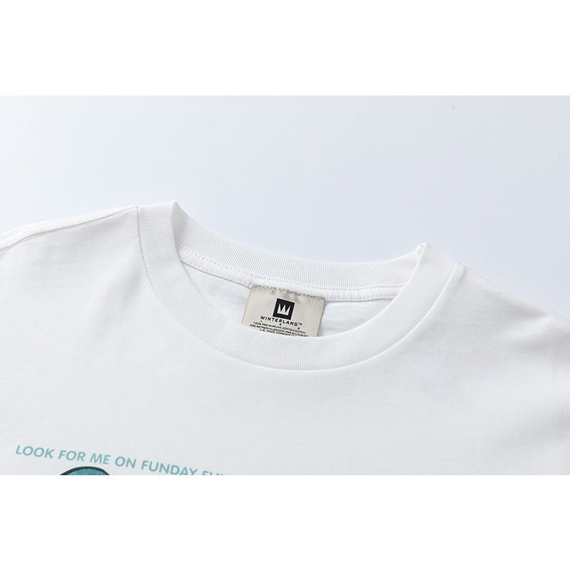 VTG T Shirts Men Creative Pure Cotton High-Street Fashion
