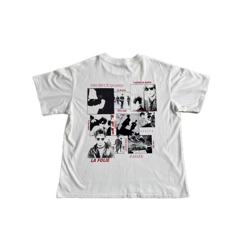 VTG T Shirts Men Creative Pure Cotton High-Street Fashion
