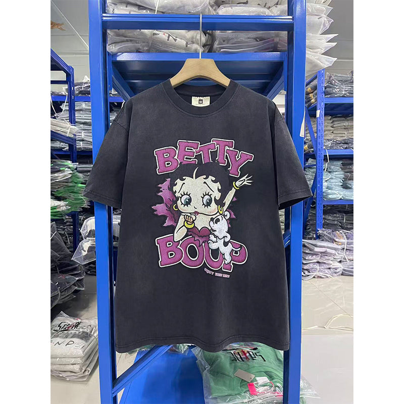 VTG T Shirts Men Creative Pure Cotton High-Street Fashion