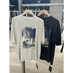 VTG T Shirts Men Creative Pure Cotton High-Street Fashion