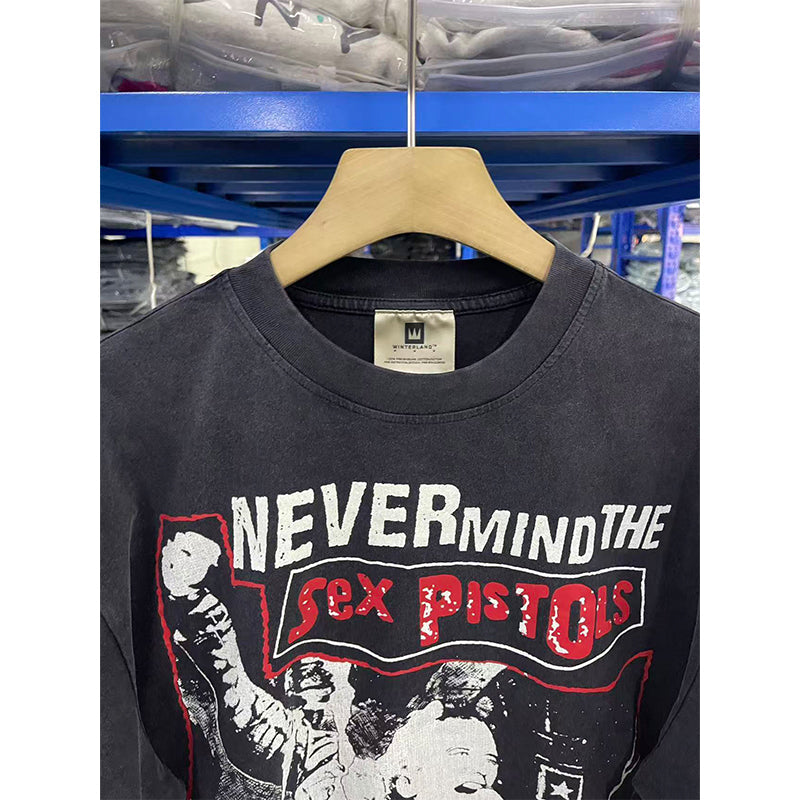 VTG T Shirts Men Creative Pure Cotton High-Street Fashion