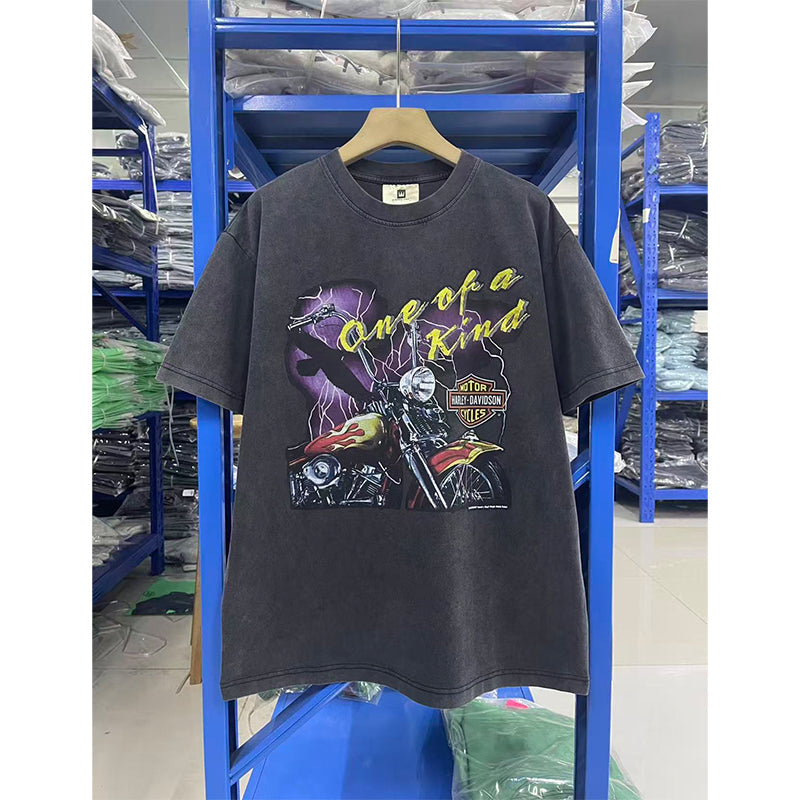 VTG T Shirts Men Creative Pure Cotton High-Street Fashion