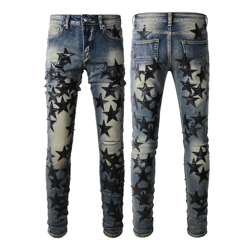 Men Trendy Jeans High-street trendy apparel