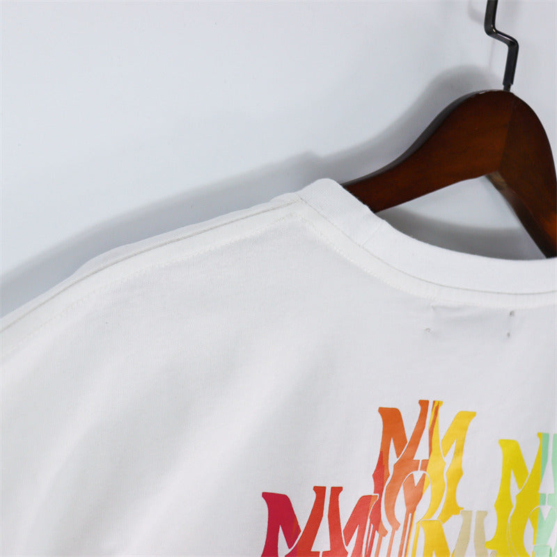 Amiri Fashion T-shirt And Shorts Suit