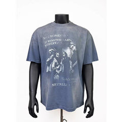 VTG T Shirts Men Creative Pure Cotton High-Street Fashion
