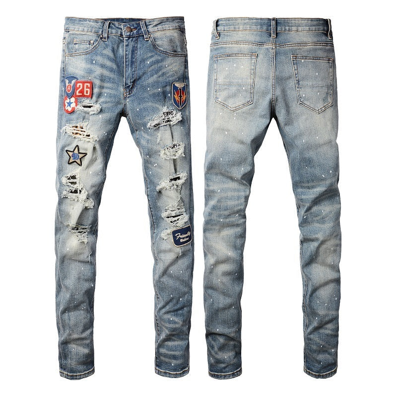 Men Trendy Jeans High-street trendy apparel