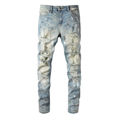 Men Trendy Jeans High-street trendy apparel