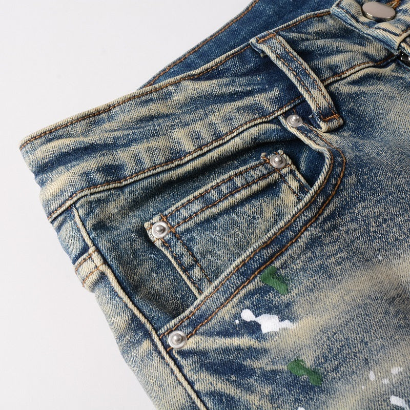 Men Trendy Jeans High-street trendy apparel