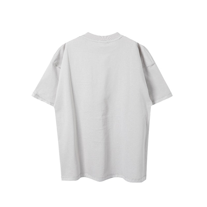 VTG T Shirts Men Creative Pure Cotton High-Street Fashion