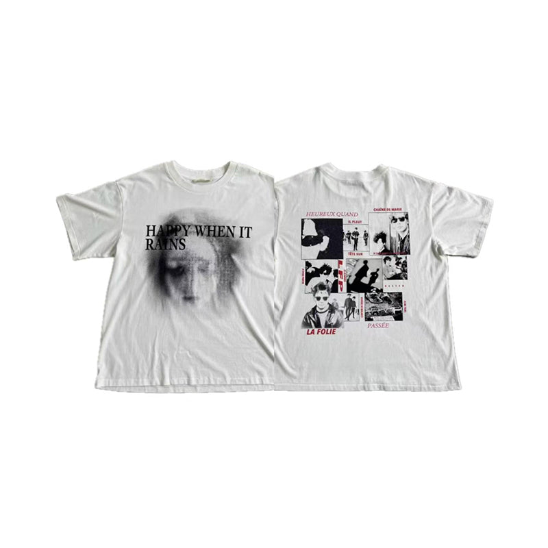 VTG T Shirts Men Creative Pure Cotton High-Street Fashion