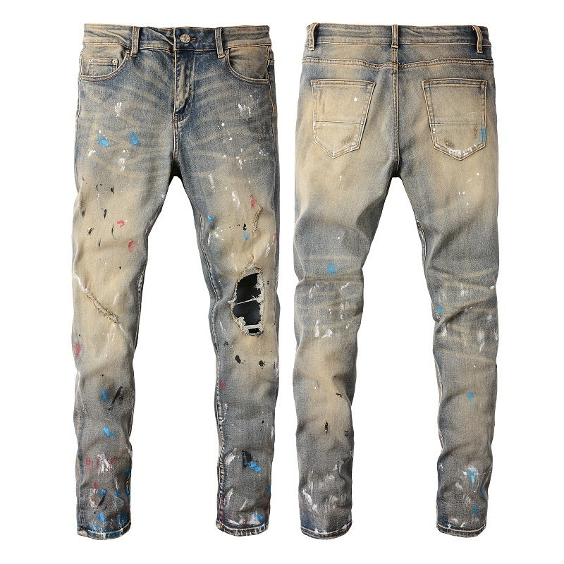 Men Trendy Jeans High-street trendy apparel
