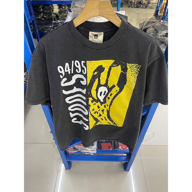 VTG T Shirts Men Creative Pure Cotton High-Street Fashion